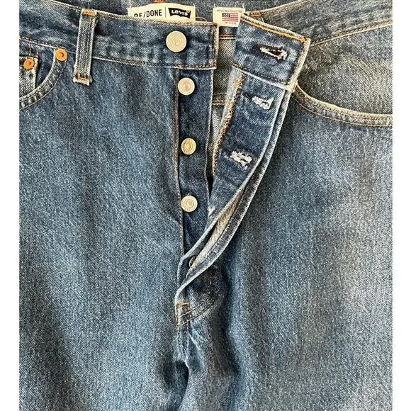 NEW RE/DONE x Levi's High Rise Ankle Crop Jeans Size 29 Ankle & Cropped